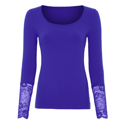 Mary lace bluse - Bluette