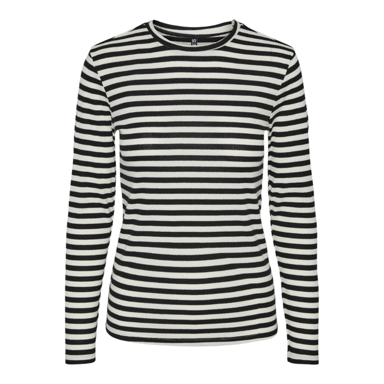 Pcruka bluse - Cloud dancer black