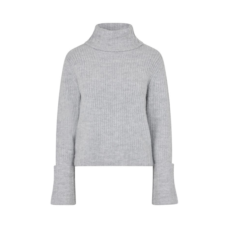 Serine-m strik - Light grey melange