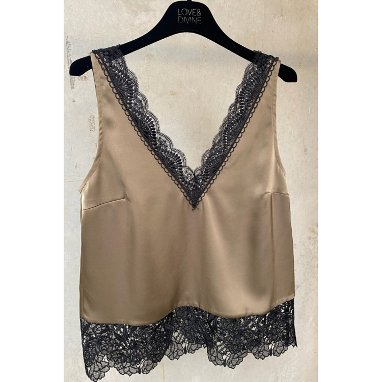 Love1080 top - Earth/black