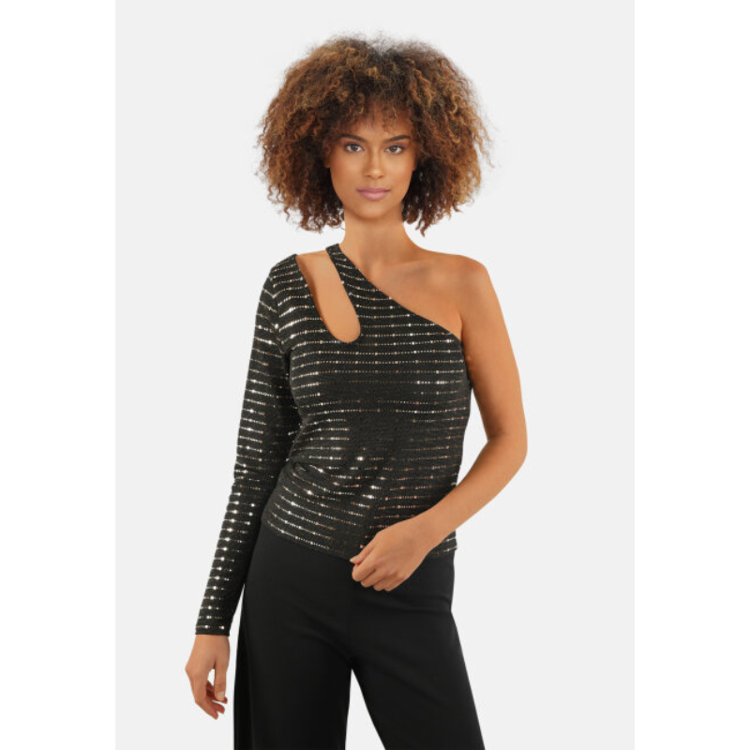 Gix top - Black/gold