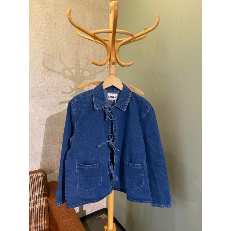 Onlthille jakke - Dark blue denim