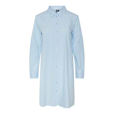 Pcpenny kjole - Airy blue/bright white