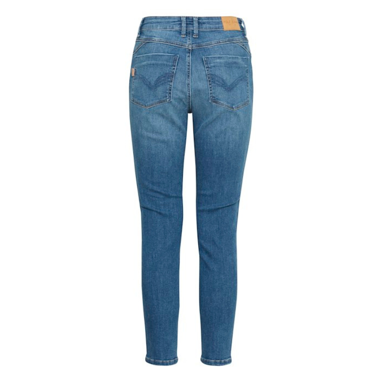 Pzjulia 7/8 jeans - Medium blue denim