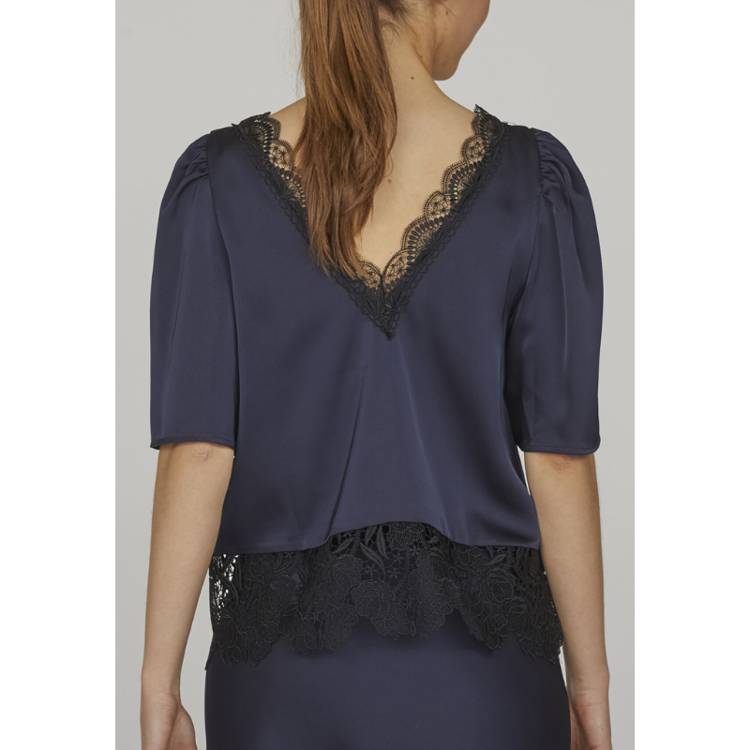 Love1079 bluse - Navy/black