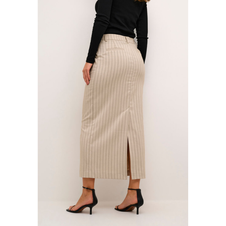 Kaagathe nederdel - Sand/black