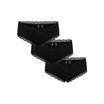 Pcnola 3-pak trusser - Black