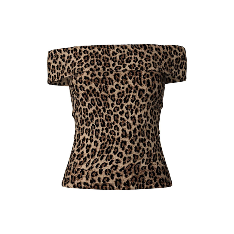 Pcgeorgina bluse - Black/leo