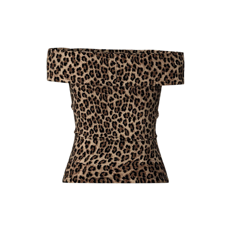 Pcgeorgina bluse - Black/leo