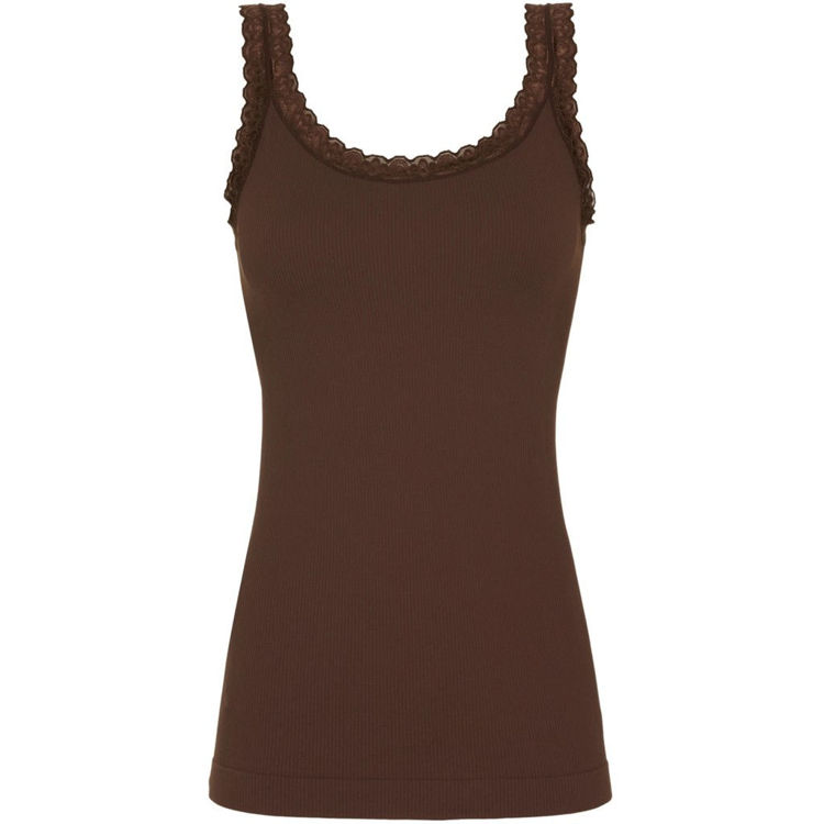 Frida rib top - Cioccolato