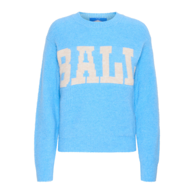 Bastacy strikbluse - Powder blue