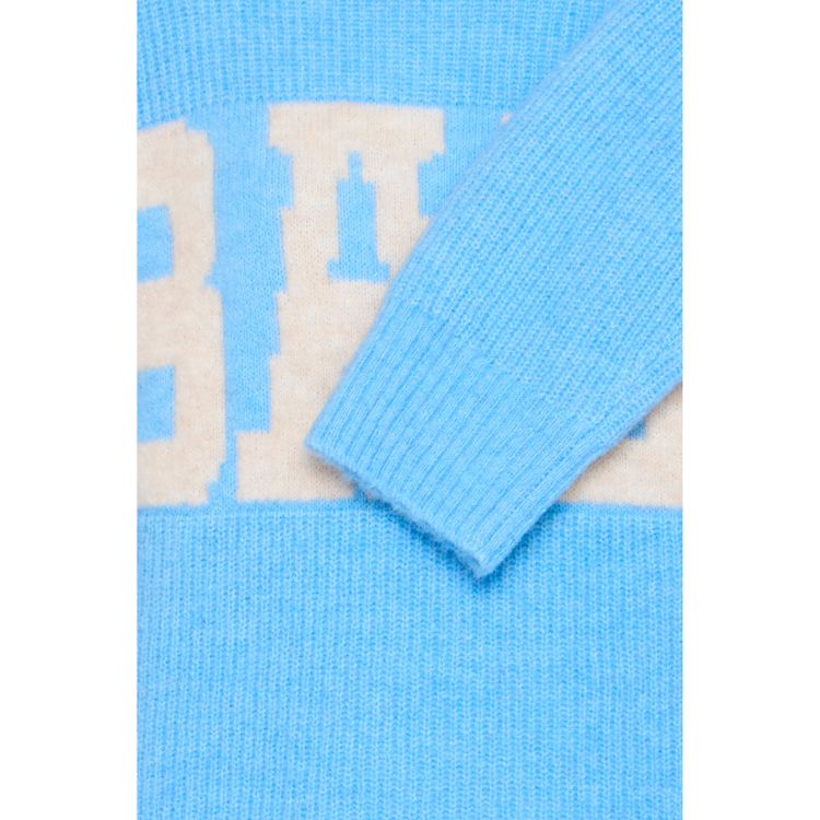 Bastacy strikbluse - Powder blue