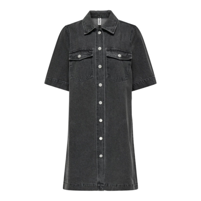 Onlbelle kjole - Washed black