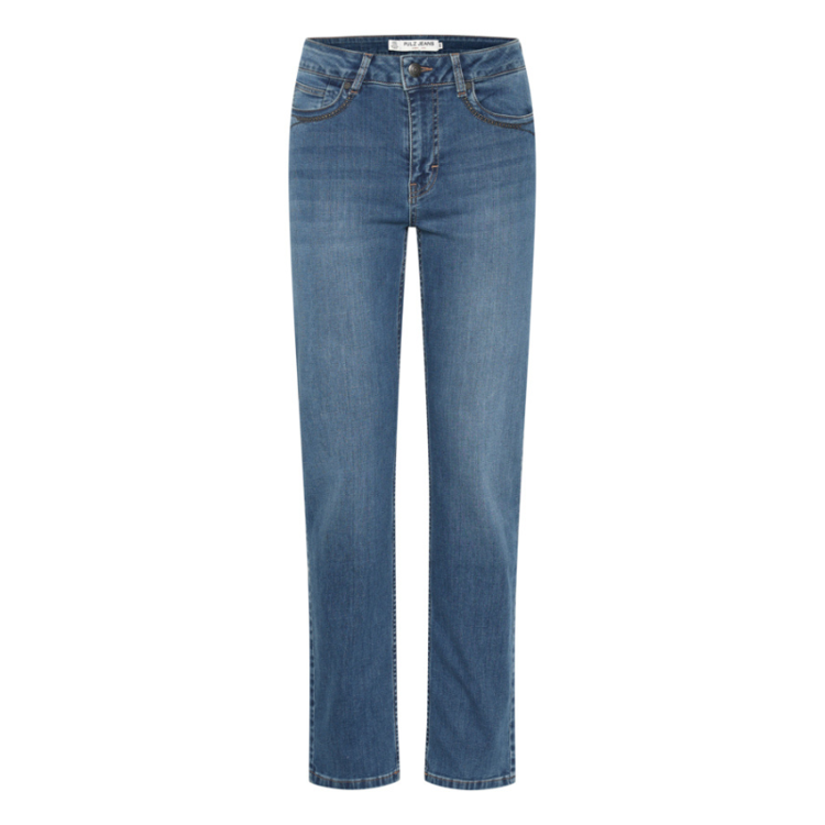 Pzemma straight jeans - Medium blue denim