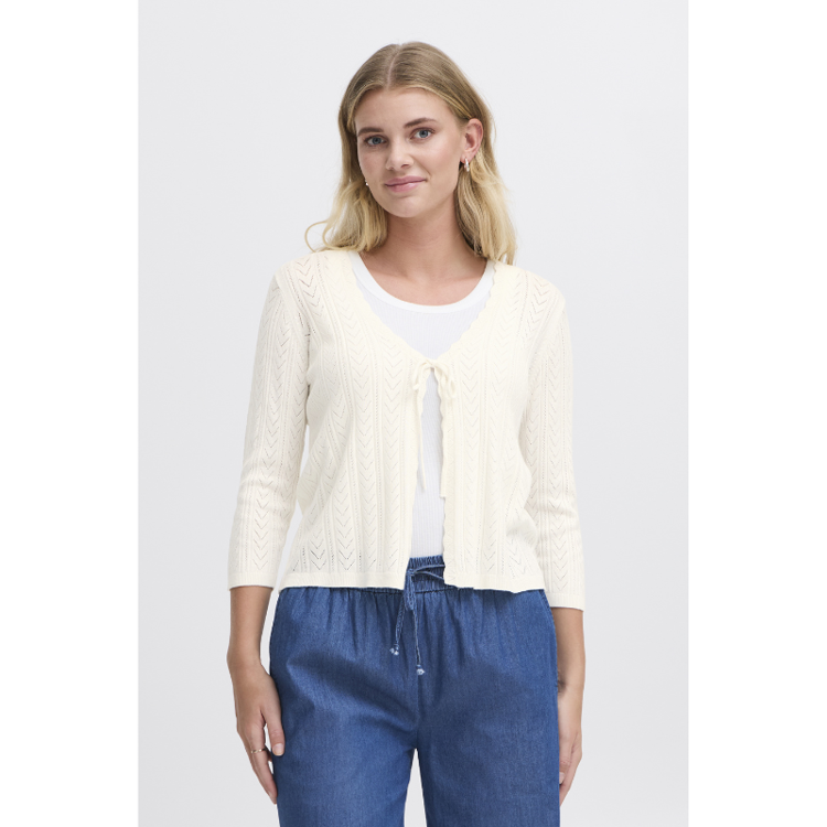 Frflora cardigan - Whisper white