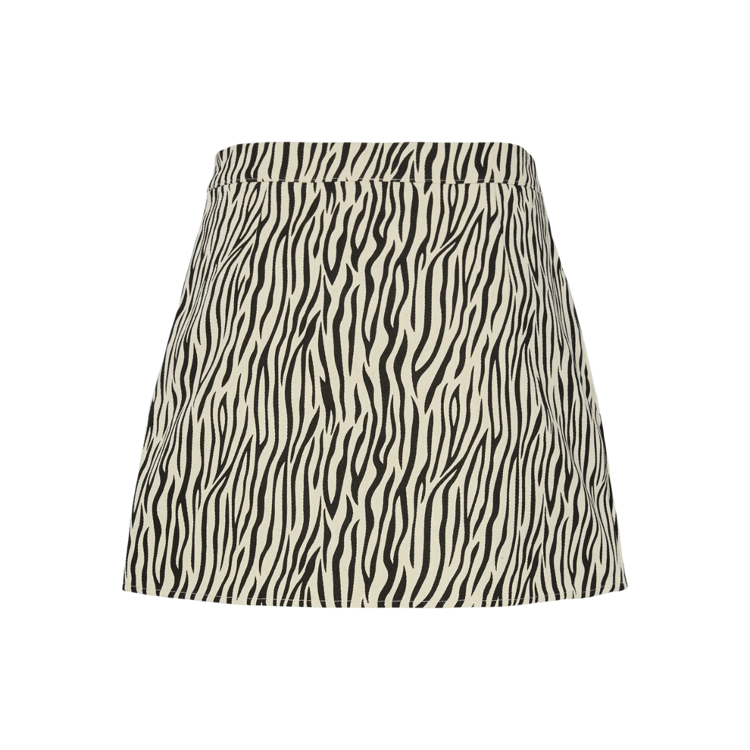 Pcfelua nederdel - Coconut milk zebra