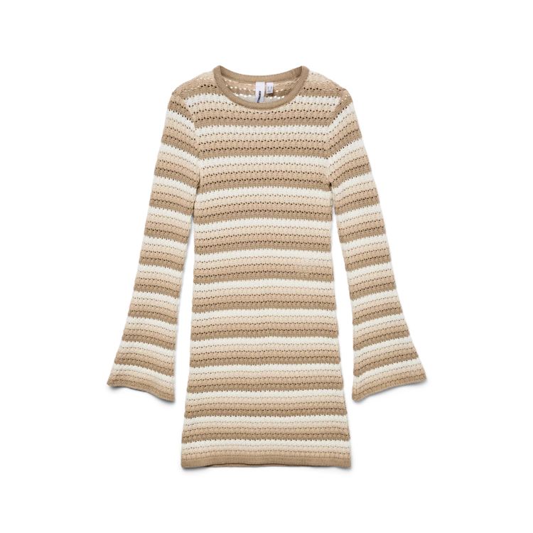 Snrihanna kjole - Beige/crochet