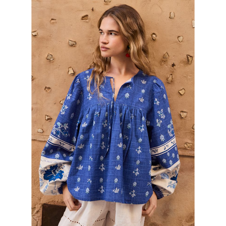 Coral top - Mazarine blue