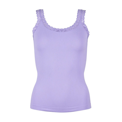 Frida rib top - Lavanda