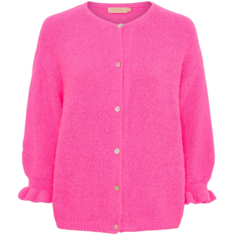 Mdcjuliana strik cardigan - Fuxia fluo