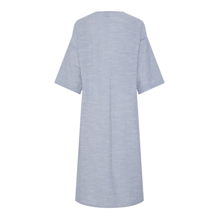 Pcapia v-neck kjole - Coronet blue/bright white