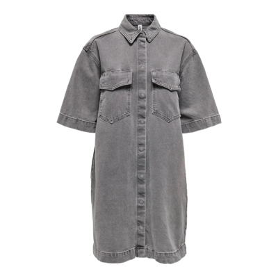 Onlsophie kjole - Medium grey denim