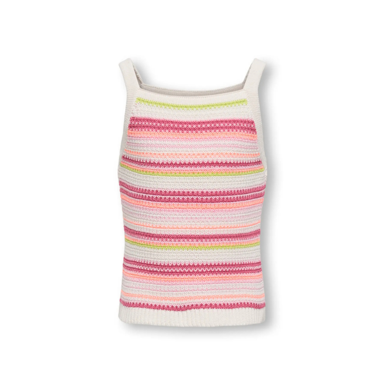 Kogbelli top - Ecru/Camelia ro