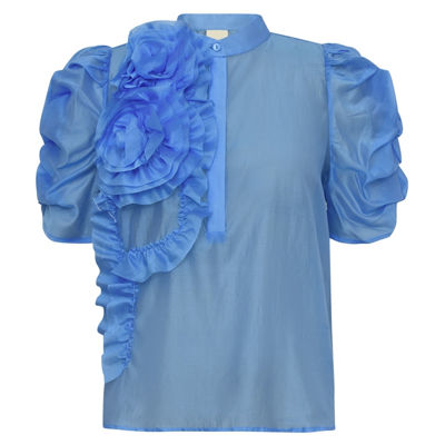 Annsofigo bluse - Blue sea
