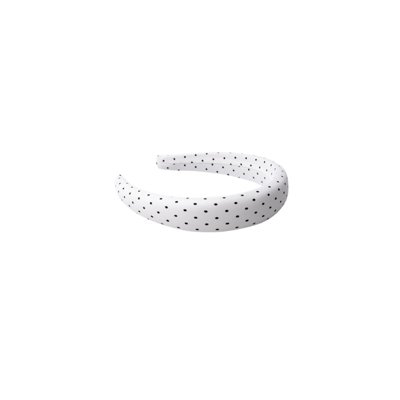 Bcpolka headband - Black dot