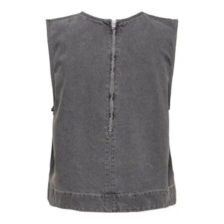 Onldorsi top - Medium grey denim