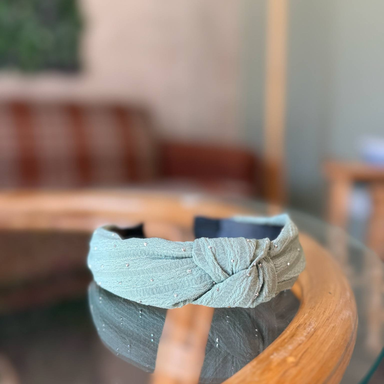 Olga hårbøjle - Green