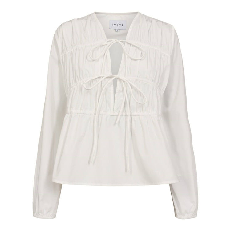 Jane tie bluse - White