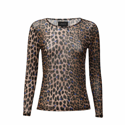 Mesh bluse - Lux leo cobolt heart