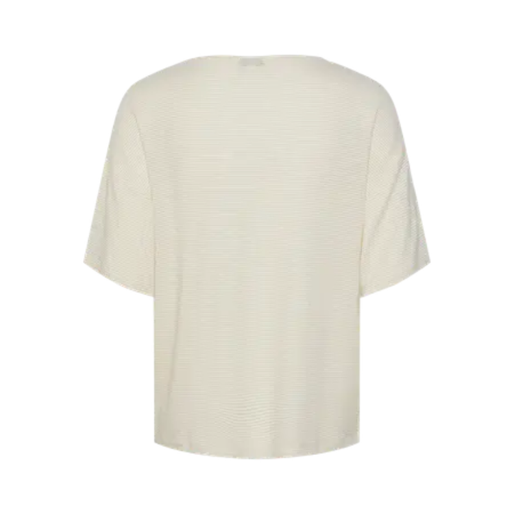 Pcbillo t-shirt - Bright white/gold lurex