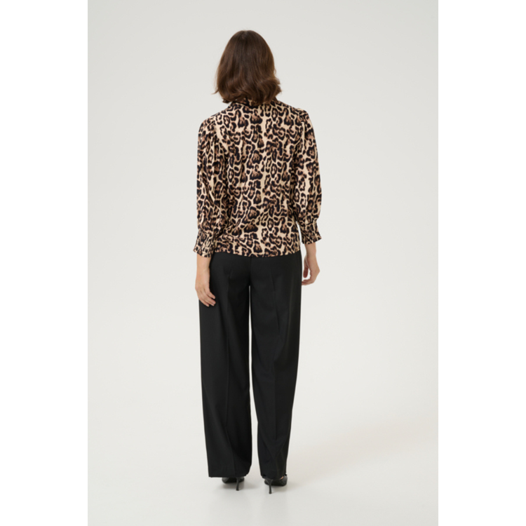 Kapedra bluse - Natural leopard
