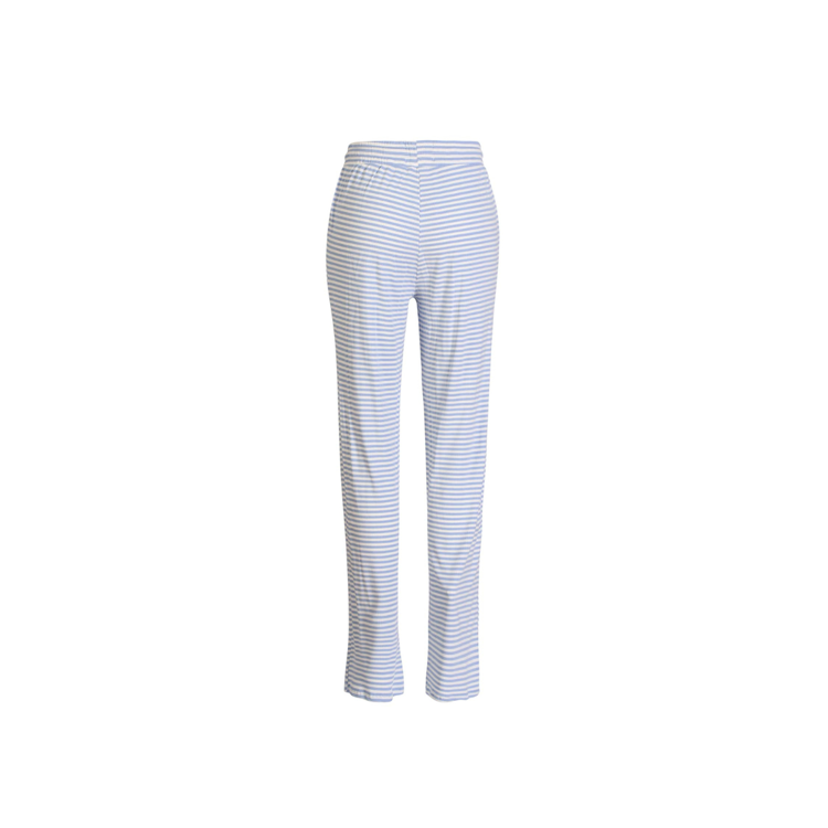 Natalia straight buks - Light blue white stripe