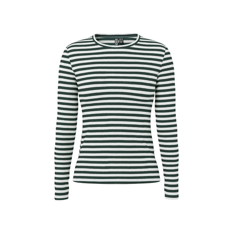 Pcruka bluse - Darkest spruce/cloud dancer