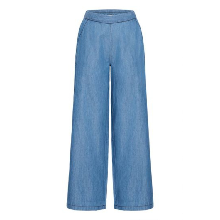 Frlarissa buks - Mid blue denim