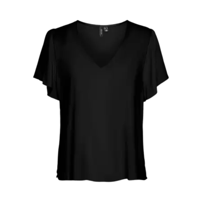 Vmeasy v-hals t-shirt - Black