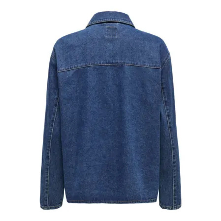 Onlthille jakke - Dark blue denim