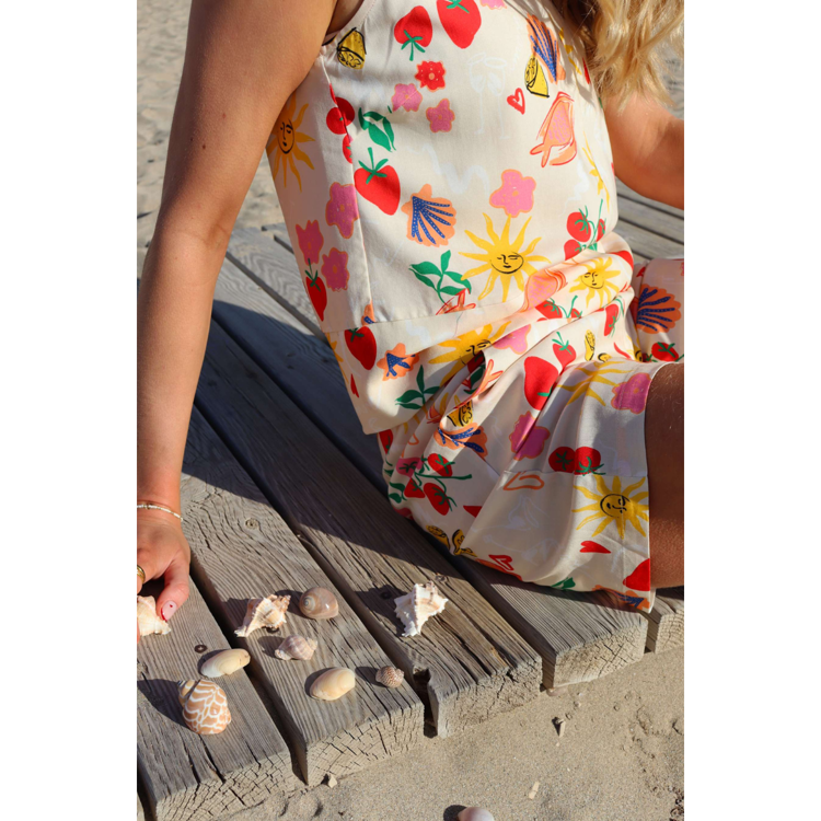 Hilma shorts - Ivory summer