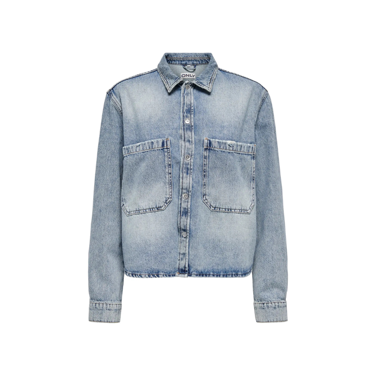Onlcassie denim skjorte - Light blue denim