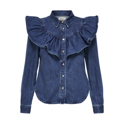 Onlindigo skjorte - Dark blue denim