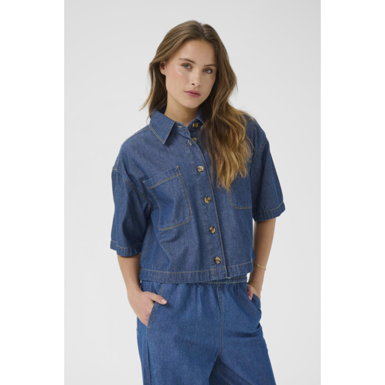 Kaluise skjorte - Dark blue chambray