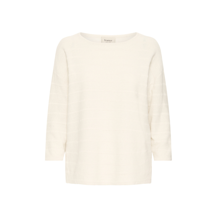 Frsinne strikbluse - Whisper white