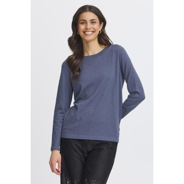 Frkarianne strikbluse - Bering sea