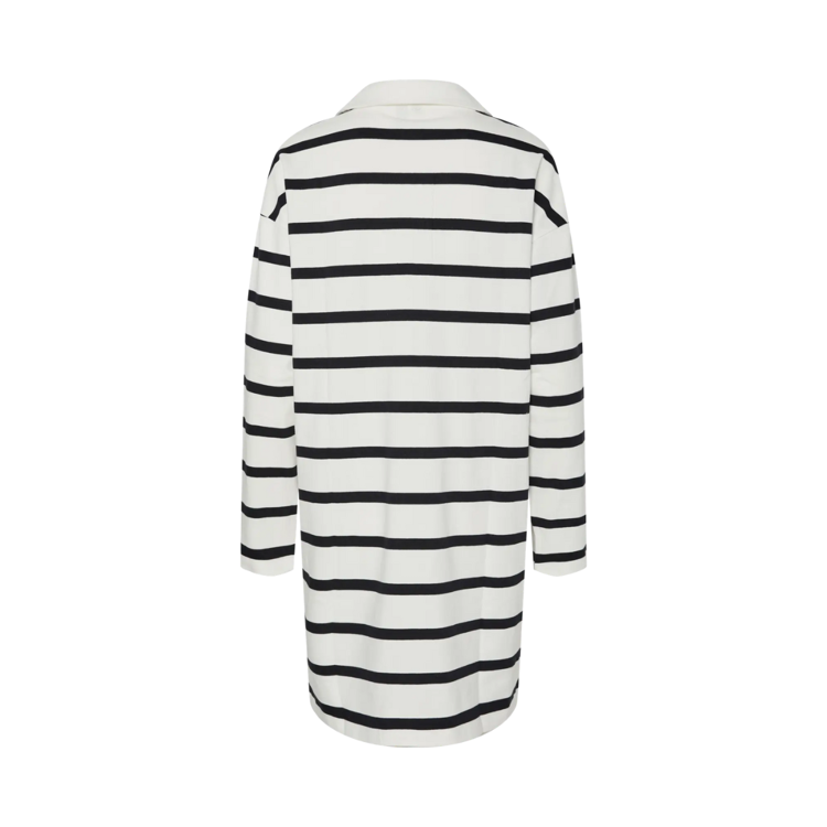 Pcnaja polo kjole - Cloud dancer/black