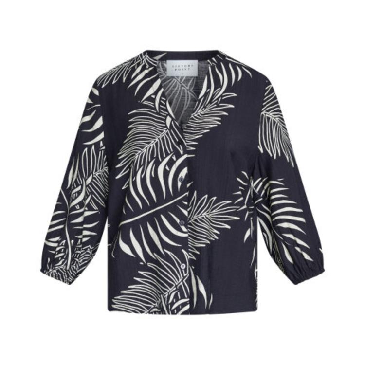 Viaba skjorte - Black leaf