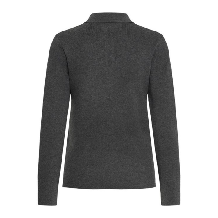 Bamarietta strik polo - Dark grey melange