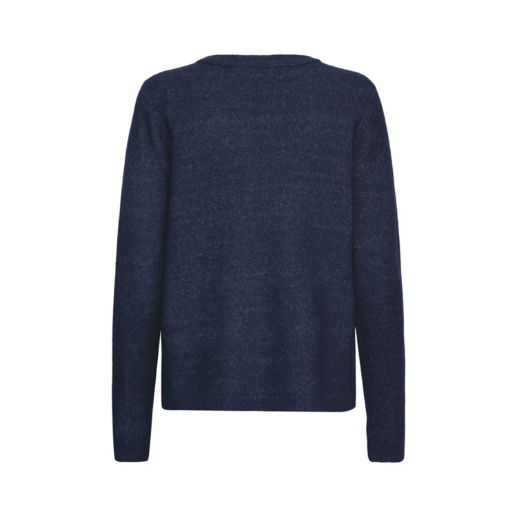 Frellis strikbluse - Night sky melange